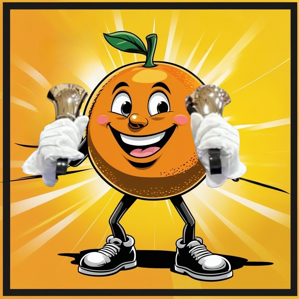 Orange Mascot Logo